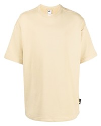 T-shirt girocollo gialla di Nike