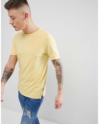 T-shirt girocollo gialla di ONLY & SONS