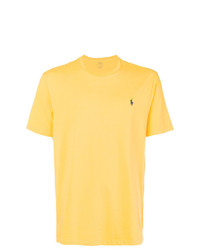 T-shirt girocollo gialla di Polo Ralph Lauren