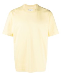 T-shirt girocollo gialla di Reigning Champ