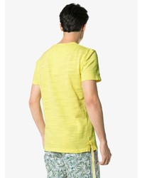 T-shirt girocollo gialla di Orlebar Brown
