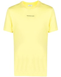 T-shirt girocollo gialla di Sandro Paris