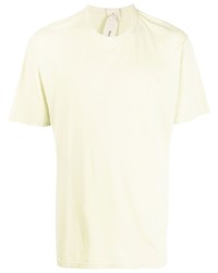 T-shirt girocollo gialla di Ten C