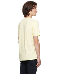 T-shirt girocollo gialla di Hugo
