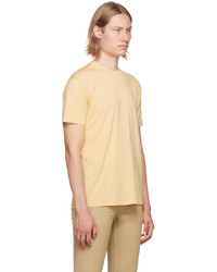 T-shirt girocollo gialla di Tom Ford
