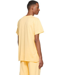 T-shirt girocollo gialla di PANGAIA