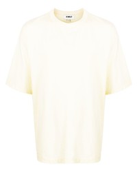T-shirt girocollo gialla di YMC