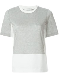 T-shirt girocollo grigia di 3.1 Phillip Lim