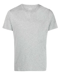 T-shirt girocollo grigia di A.P.C.
