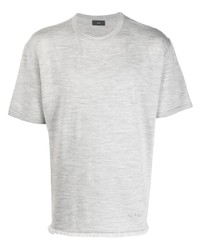 T-shirt girocollo grigia di Alanui