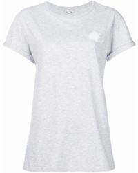 T-shirt girocollo grigia di Anya Hindmarch