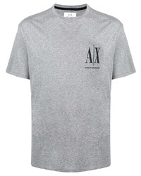T-shirt girocollo grigia di Armani Exchange