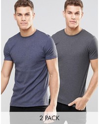 T-shirt girocollo grigia di Asos