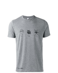 T-shirt girocollo grigia di Aspesi