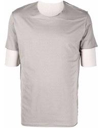 T-shirt girocollo grigia di Attachment