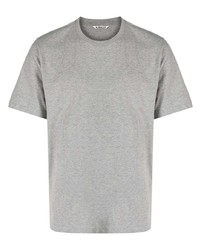 T-shirt girocollo grigia di Auralee