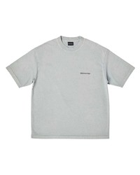 T-shirt girocollo grigia di Balenciaga