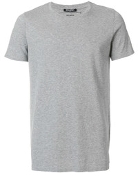 T-shirt girocollo grigia di Balmain