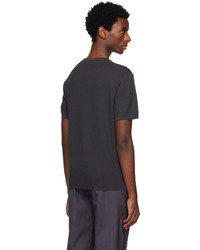 T-shirt girocollo grigia di Dunhill