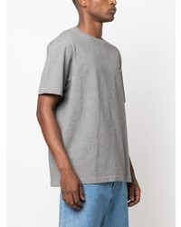 T-shirt girocollo grigia di MAISON KITSUNÉ