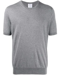 T-shirt girocollo grigia di Brioni