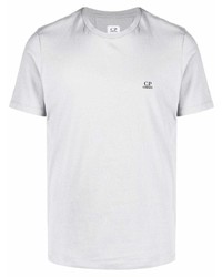 T-shirt girocollo grigia di C.P. Company