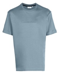T-shirt girocollo grigia di Calvin Klein