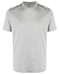 T-shirt girocollo grigia di Canali