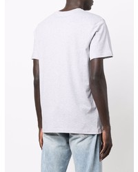 T-shirt girocollo grigia di Moschino