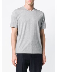 T-shirt girocollo grigia di Jil Sander