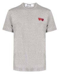T-shirt girocollo grigia di Comme des Garcons