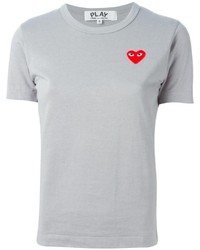 T-shirt girocollo grigia di Comme des Garcons