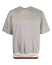 T-shirt girocollo grigia di Coohem
