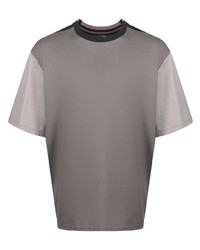 T-shirt girocollo grigia di Coohem