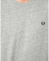 T-shirt girocollo grigia di Fred Perry