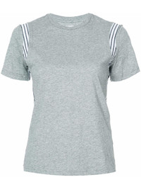 T-shirt girocollo grigia di Derek Lam 10 Crosby