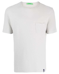 T-shirt girocollo grigia di Drumohr