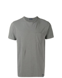 T-shirt girocollo grigia di Drumohr
