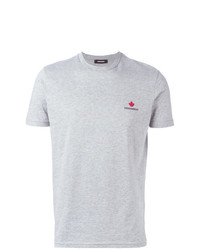 T-shirt girocollo grigia di DSQUARED2