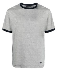 T-shirt girocollo grigia di Emporio Armani