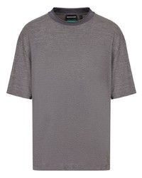 T-shirt girocollo grigia di Emporio Armani