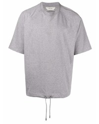 T-shirt girocollo grigia di Ermenegildo Zegna