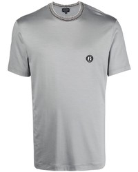 T-shirt girocollo grigia di Giorgio Armani