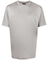 T-shirt girocollo grigia di Giorgio Armani