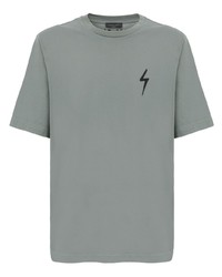 T-shirt girocollo grigia di Giuseppe Zanotti