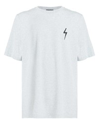 T-shirt girocollo grigia di Giuseppe Zanotti