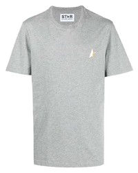 T-shirt girocollo grigia di Golden Goose