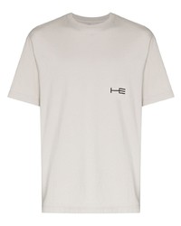 T-shirt girocollo grigia di Heliot Emil