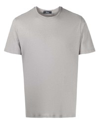 T-shirt girocollo grigia di Herno