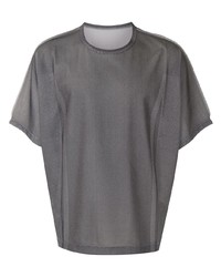 T-shirt girocollo grigia di Issey Miyake